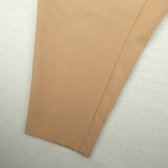 Torrid Womens Trouser Pant 16 Beige Capri Belted Straight Leg Stretch Woven - Picture 3 of 10